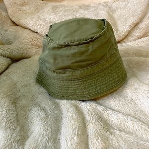 J Crew olive/green cotton hat, one size
